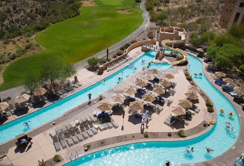 חדר סטנדרט עם מיטה זוגית ונוף למגרש גולף, Jw Marriott Tucson Starr Pass Resort
