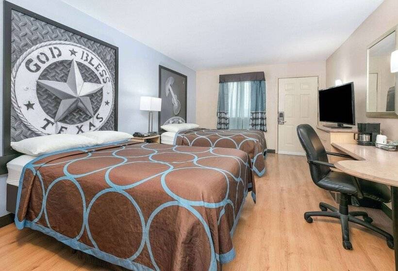 Номер Стандарт 2 Двуспальные Кровати, Super 8 By Wyndham New Braunfels I35