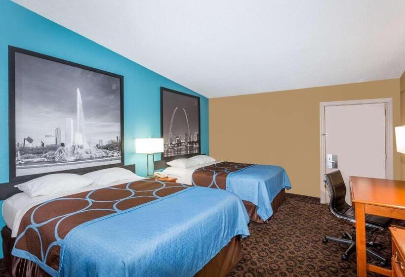 ２ダブルベッドのスタンダードルーム, Super 8 By Wyndham Belleville St. Louis Area