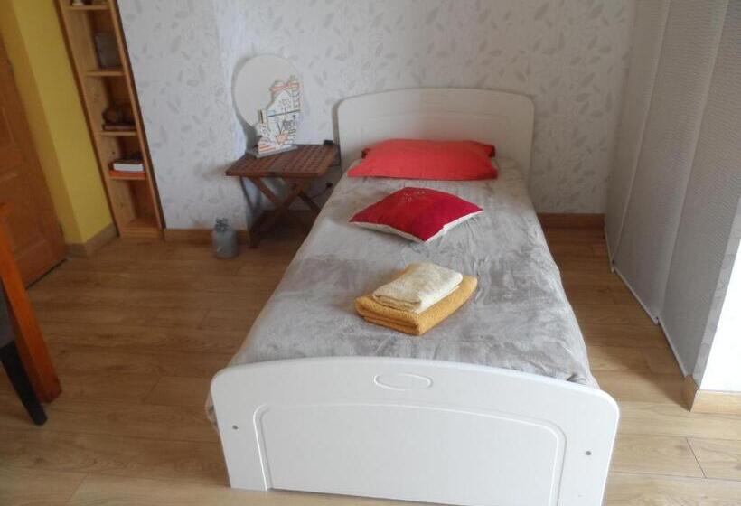 带花园景观的标准三人间, Cafecouet Breizh