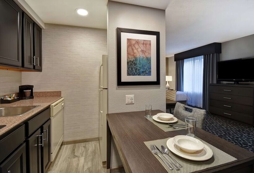 스탠다드 스튜디오 더블 침대, Homewood Suites By Hilton Edgewater