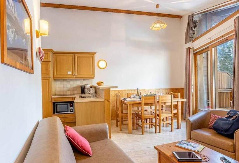 Апартаменты 3 Спальни, Madame Vacances Residence Les Jardins De La Vanoise
