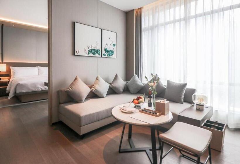 シティビュー１ベッドルームアパート, The Meixi Lake, Changsha Marriott Executive Apartments