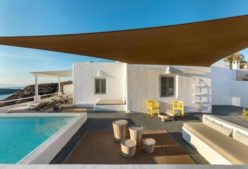 빌라 1 베드룸 - 수영장, Grand View   Megalochori Santorini
