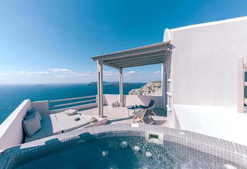 带按摩浴盆的套房, Grand View   Megalochori Santorini