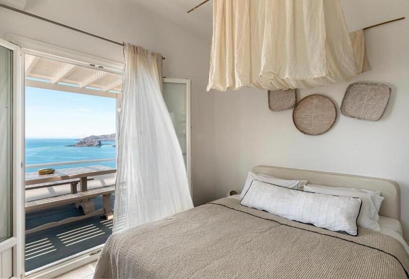 빌라 1 베드룸 - 수영장, Grand View   Megalochori Santorini