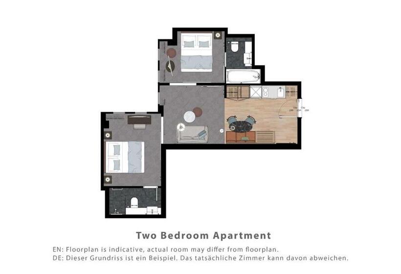 Апартаменты Premium 2 Спальни, Adina Apartment Hotel Munich