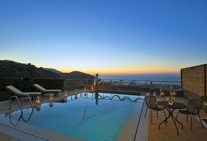 オーシャンビューの１ベッドルームビラ, The Noverian Scenic Crete 5* Hilltop Villa Resort & Spa