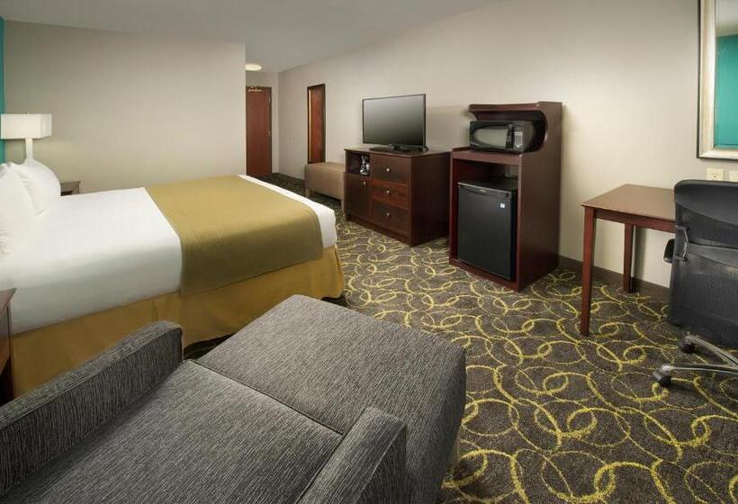 适合残疾人士使用的带超级大床的标准间, Holiday Inn Express Hotel And Suites Dfw Grapevine, An Ihg