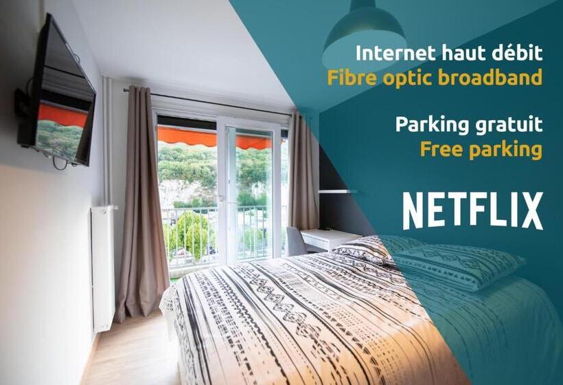标准间带阳台, Les Chambres Du Vercors   Parking Free Fibre Netflix