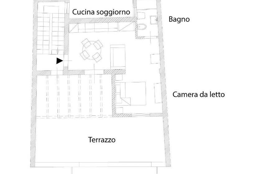 带1个卧室的带阳台的公寓, Quattroquarti Stradivari Home