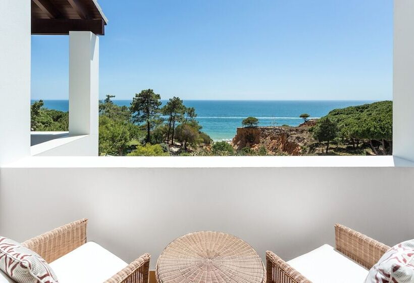 Quarto deluxe vista mar com balcao, Pine Cliffs Hotel, A Luxury Collection Resort