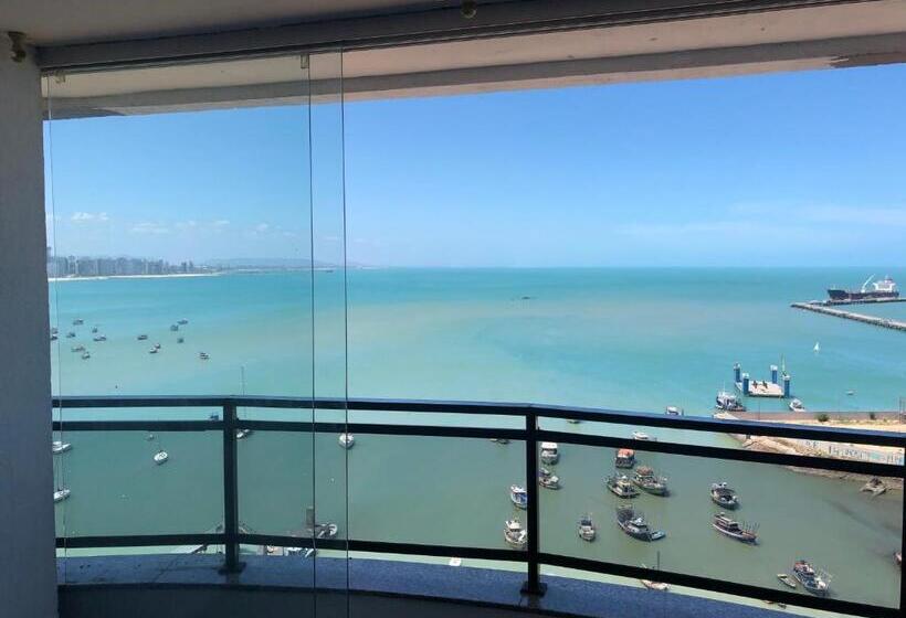 침실 1개 바다 전망 아파트, Flat Vista Completa Beira Mar