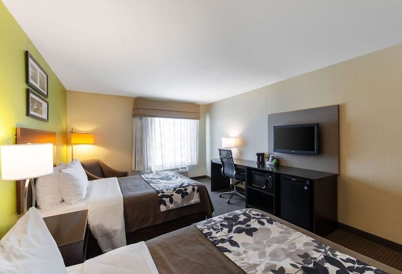 带2个双人床的标准工作室, Sleep Inn & Suites Near Fort Cavazos