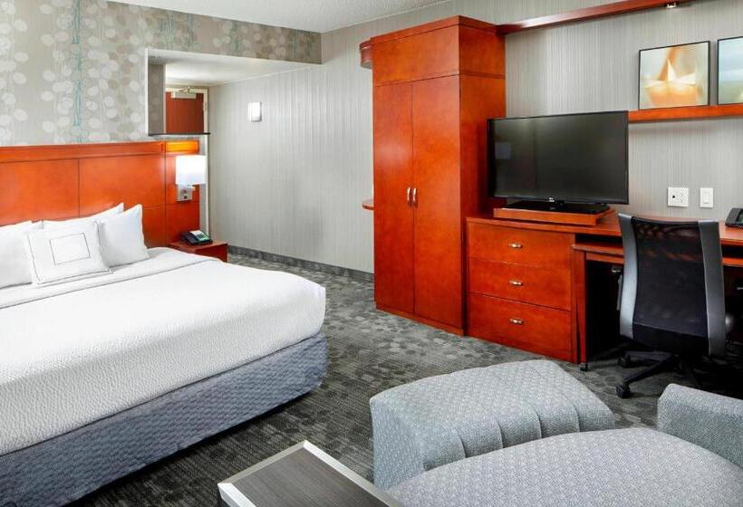 带大床的标准间, Courtyard By Marriott San Antonio Six Flags At The Rim