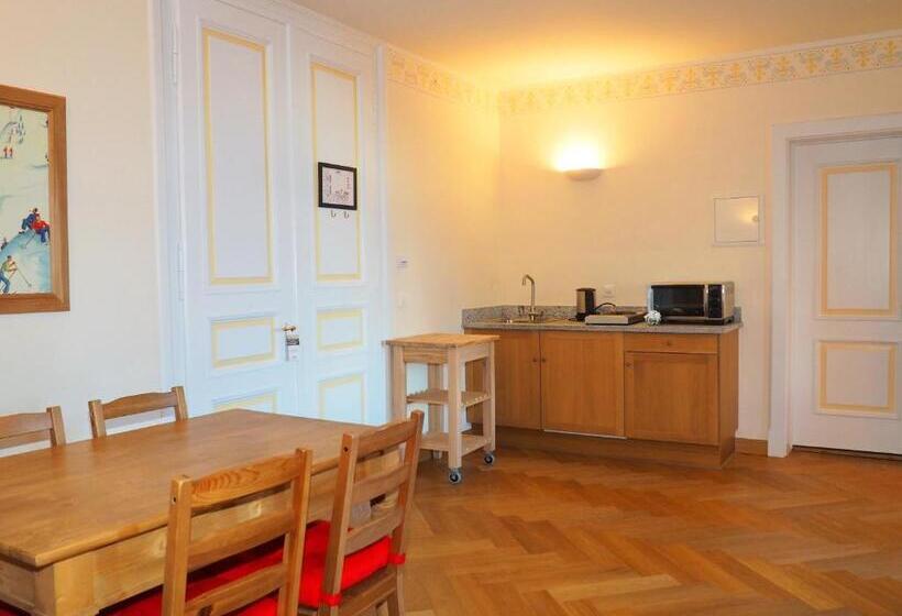 Family flat with lake view, Maloja Palace