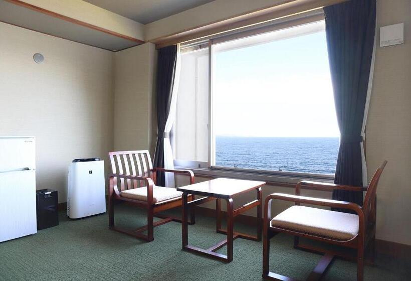 Bed in Shared Room with Shared Bathroom, Ooedo Onsen Monogatari Beppu Seifu