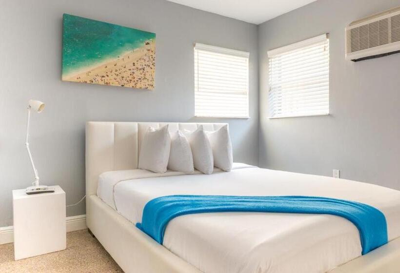 חדר סטנדרט עם מיטת קומתיים, Hollywood Beach Suites And