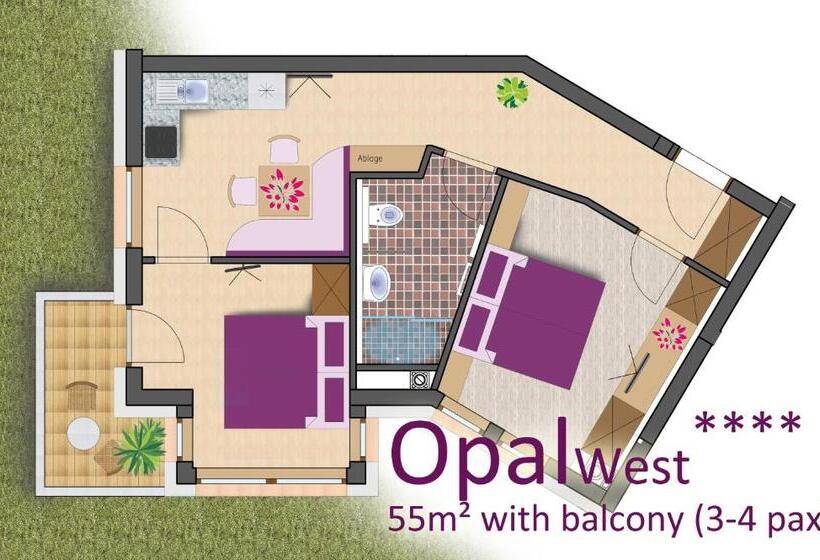 Апартаменты Superior 2 Спальни, Apart Central – Premium Mountain&garden