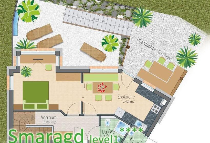 Апартаменты 3 Спальни, Apart Central – Premium Mountain&garden