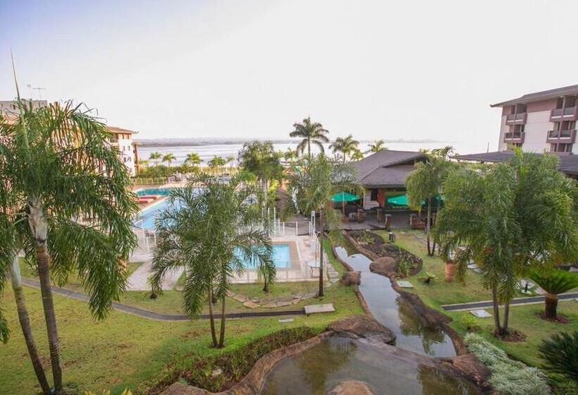 带1个卧室带花园景观的公寓, Life Resort   Flat Aconchegante