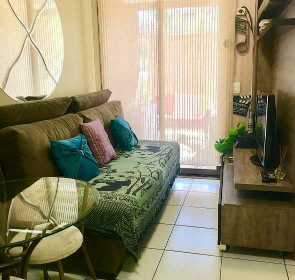 带1个卧室带花园景观的公寓, Life Resort   Flat Aconchegante