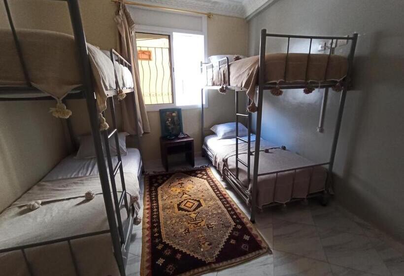 تختخواب در اتاق مشترک, Happy Surf Hostel