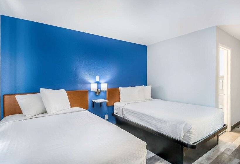 ２ダブルベッドのスタンダードルーム, Americas Best Value Inn East Peoria