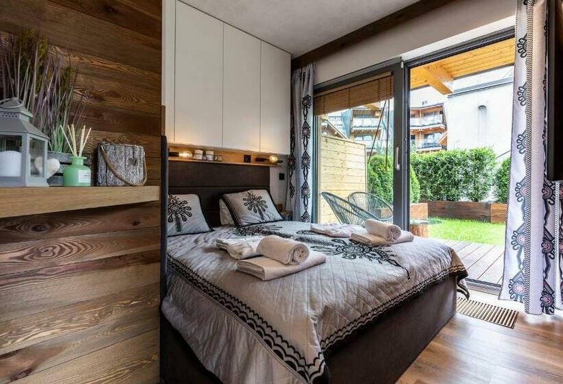 Королевские апартаменты с 1 спальней, Aparthotel Royal Resort Spa Zakopane