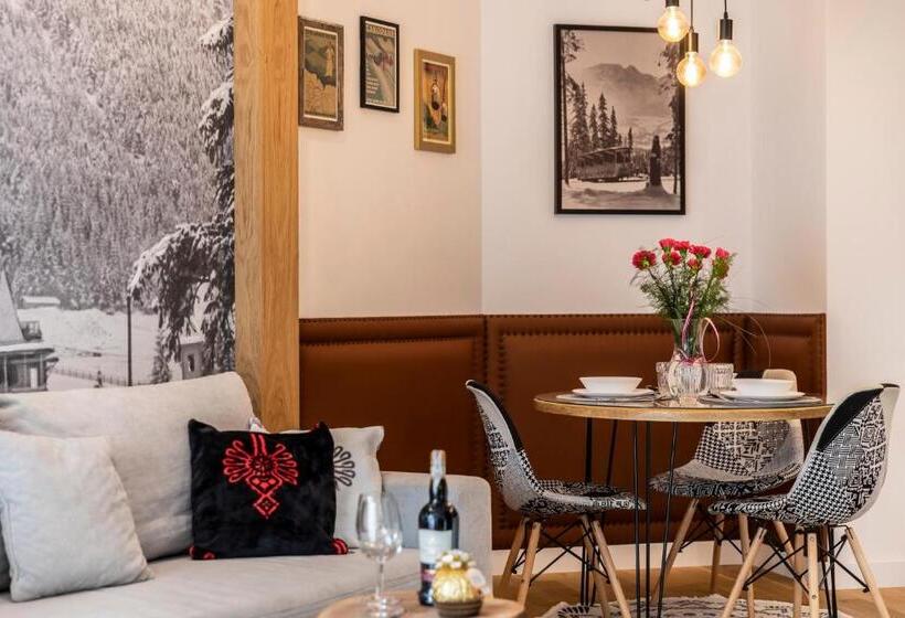 Королевские апартаменты с 1 спальней, Aparthotel Royal Resort Spa Zakopane