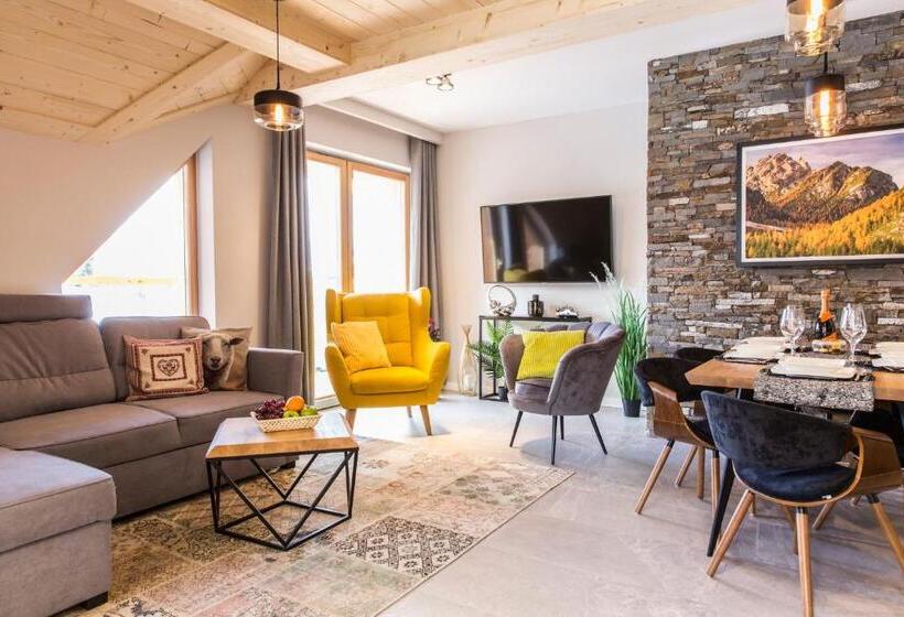 Апартаменты 2 Спальни, Aparthotel Royal Resort Spa Zakopane