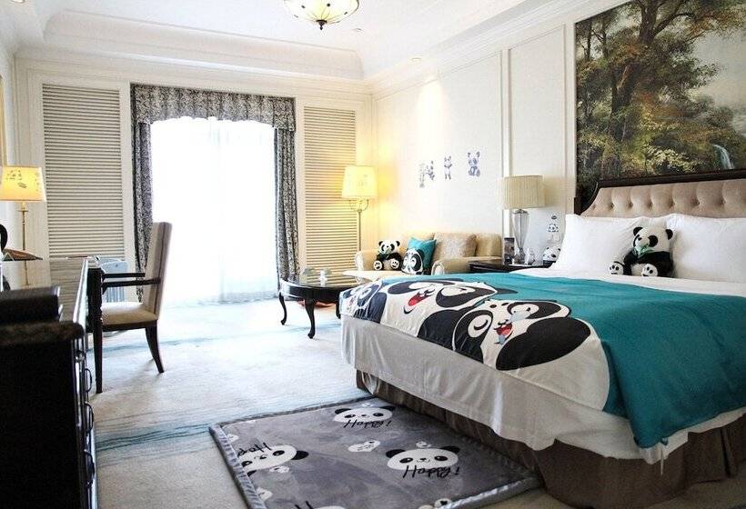 带海景的带双人床的标准间, Crowne Plaza Qingdao Ocean Spring Resort By Ihg