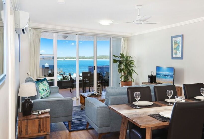 2침실 디럭스 아파트 바다 전망, Watermark Resort Caloundra