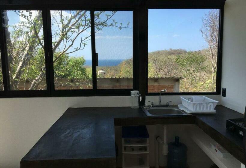 침실 1개 주택, Bungalow Doble Con Vista Parcial Al Mar, Cocina Completa