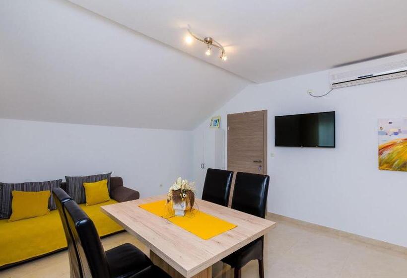 آپارتمان 1 خوابه با بالکن و چشم‌انداز دریا, Apartments Sandito