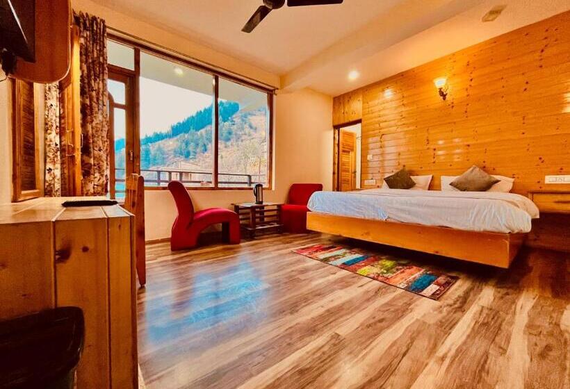 Номер Deluxe, Kartik Cottage, Manali   A Blissful View From Entire Cottage