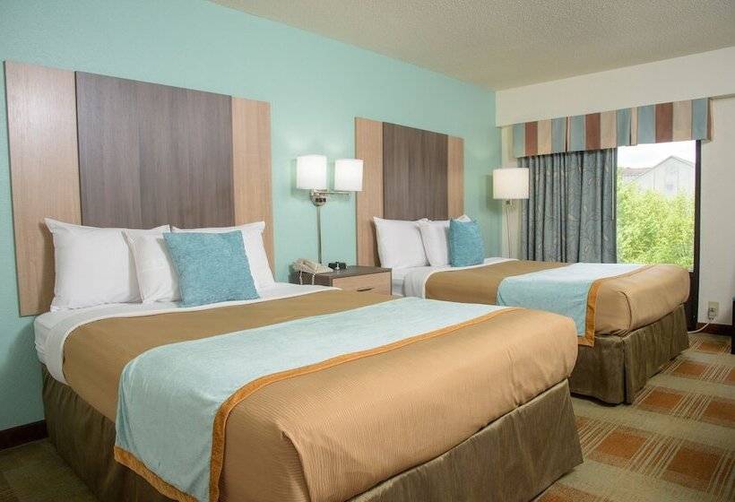 غرفه قياسيه سريرين مزدوجين, Pigeon River Inn