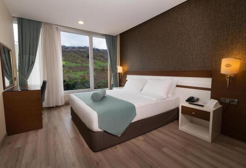 آپارتمان یک خوابه با دری مشترک که هال را جدا می کند., Tilya Resort