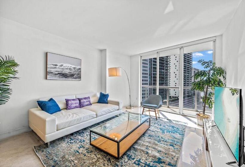 דירה בת חדר שינה 1 עם מרפסת, Icon Brickell Luxury Residence