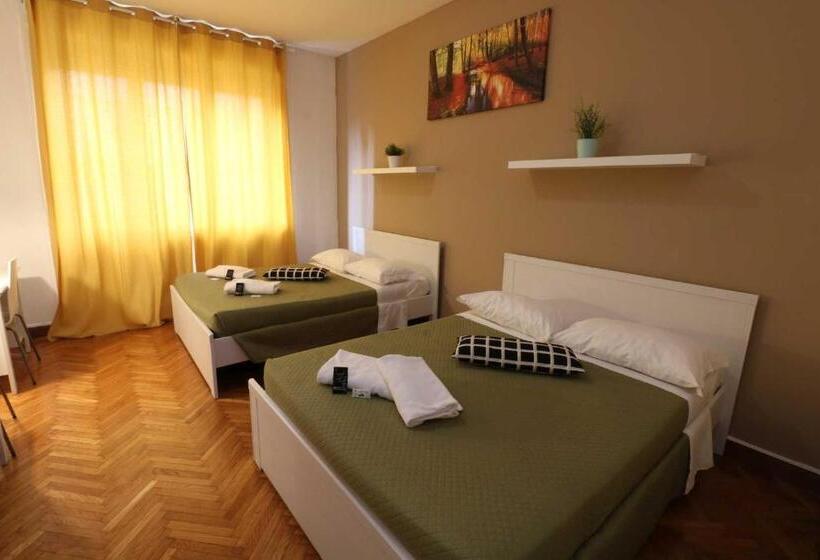 اتاق استاندارد چهارنفره با سرویس بهداشتی مشترک, Guest House Pirelli Milano