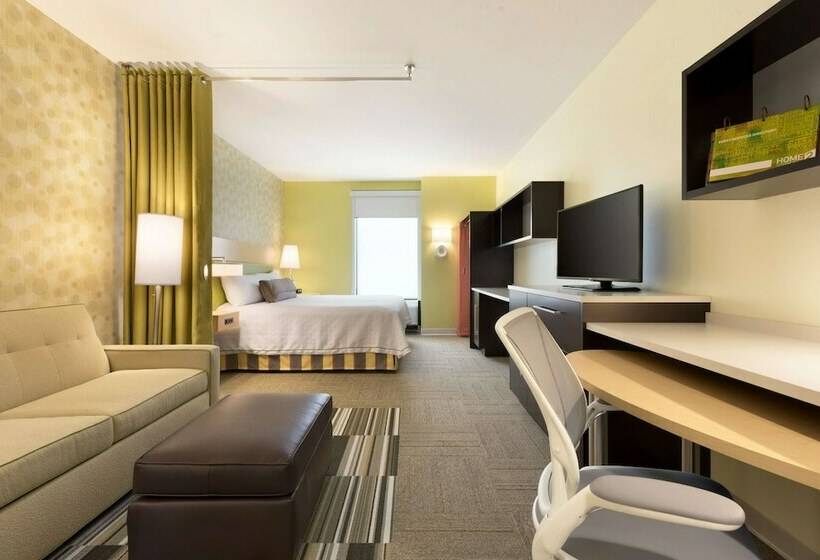 带双人床的标准工作室, Home2 Suites By Hilton La Crosse