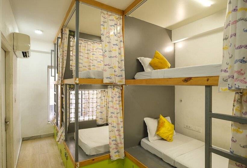 共用房间的床, Moustache Hostel Jaipur