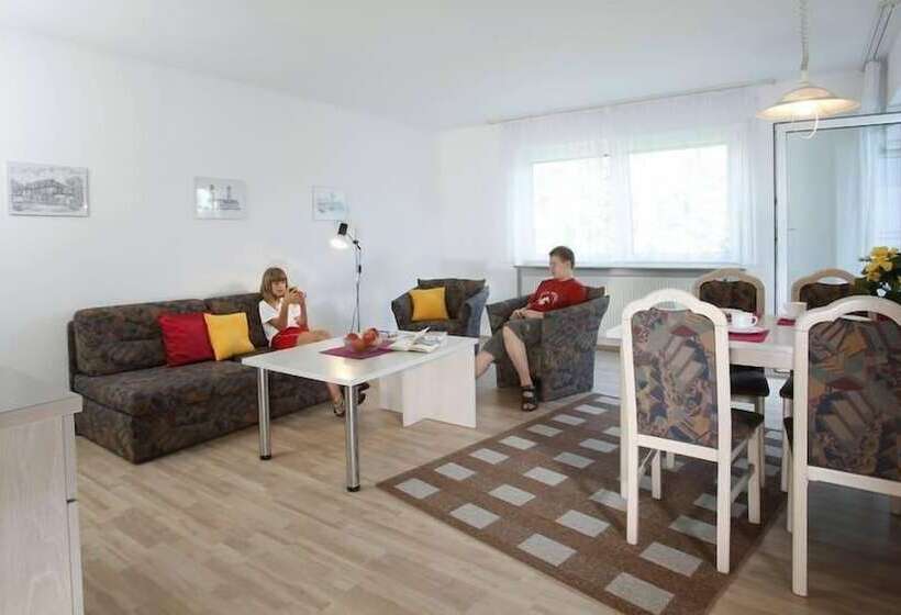 Апартаменты 2 спальни Вид на Сад, Parkblick Aparthotel Und Ferienwohnungen