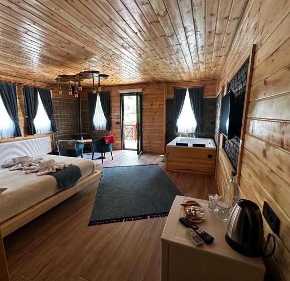 디럭스 스위트 킹 침대, Ria Süit Otel Bungalov