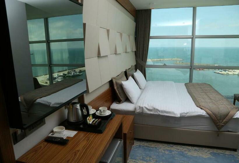 اتاق استاندارد با چشم‌انداز دریا, Panorama Damla Otel