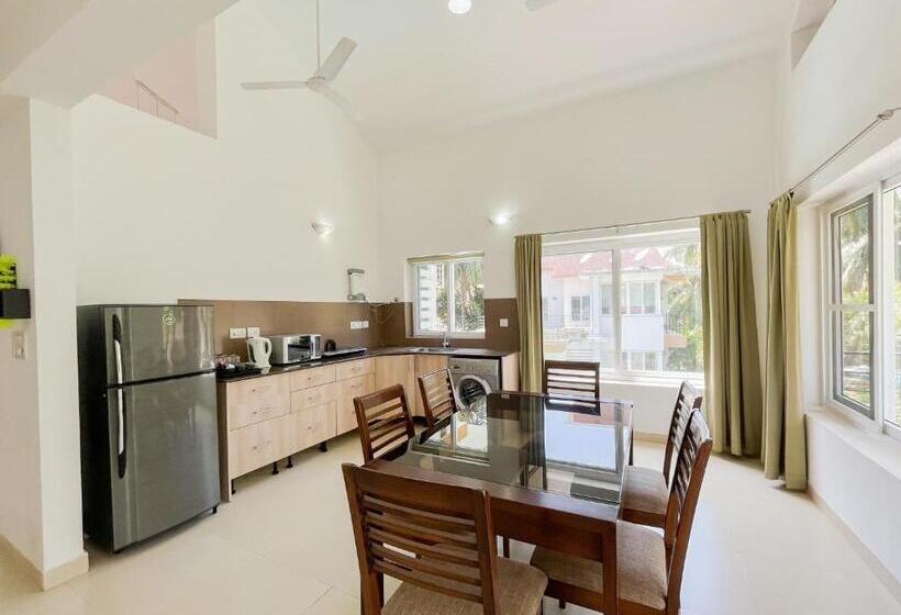 带3个卧室的公寓, Rainforest Enclave, Arpora   10 Mins To Baga Beach