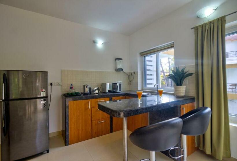 带1个卧室的公寓, Rainforest Enclave, Arpora   10 Mins To Baga Beach