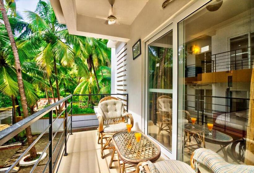 带1个卧室带泳池的公寓, Rainforest Enclave, Arpora   10 Mins To Baga Beach