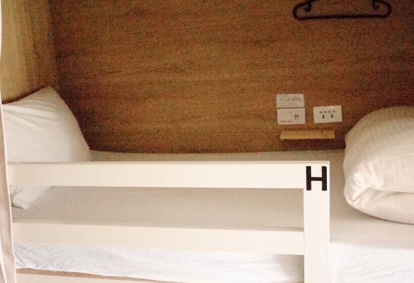 تختخواب در اتاق مشترک, Paper Plane Hostel