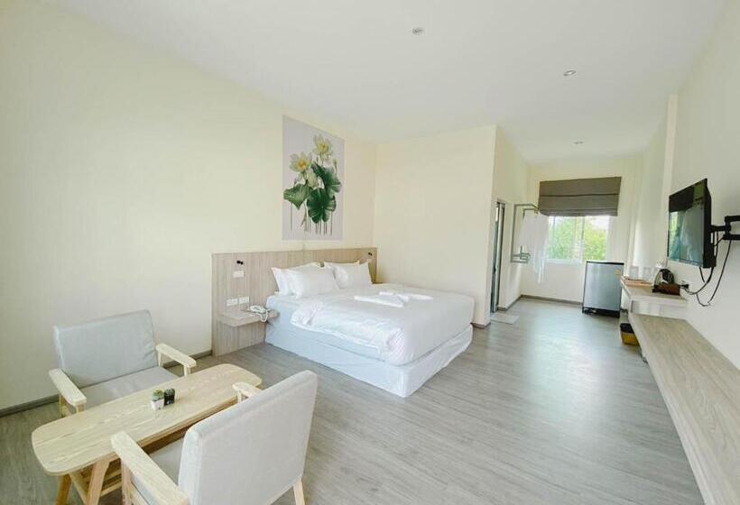 스탠다드 룸 킹사이즈 침대, At Pream&chan Resort แอท เปรมแอนด์จันทร์ รีสอร์ท